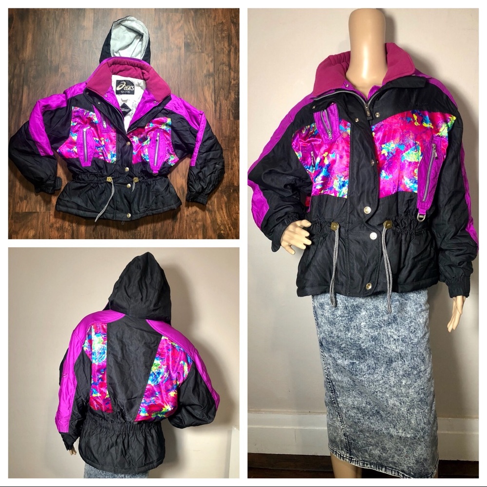 NWOT VTG ASICS 80s 90s Ski Winter Jacket Size 6 - Picture 1 of 8